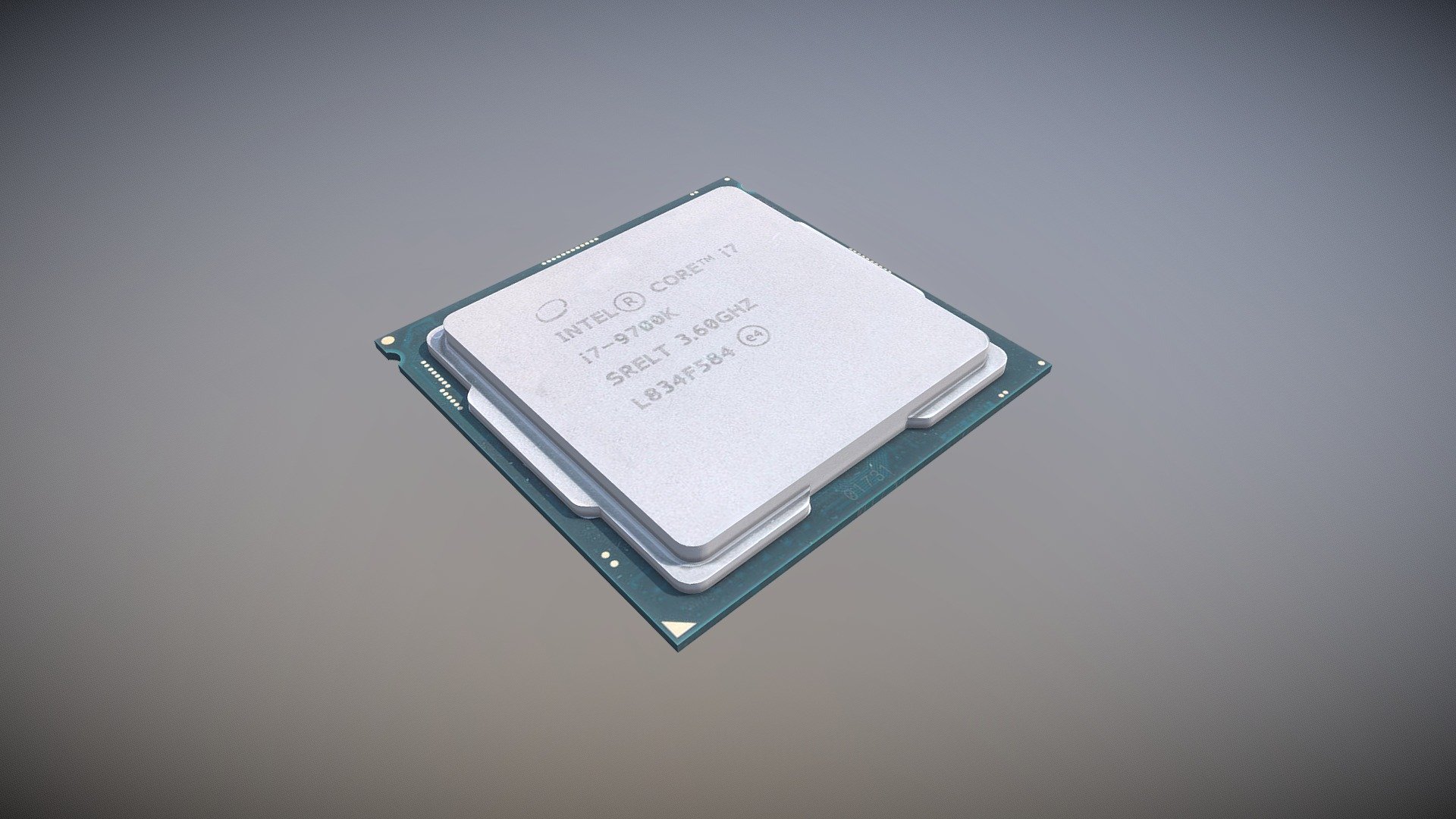 [CPU] Intel Core i7-9700K 3d model