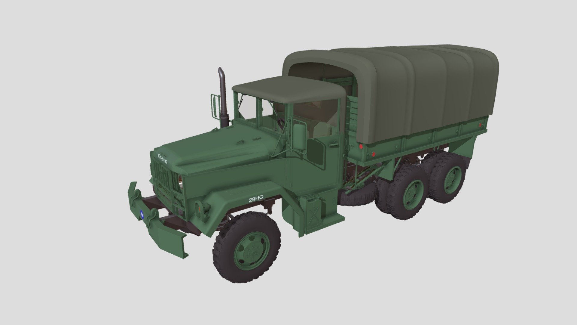 U.S. 2.5 ton cargo truck M35A2 (Taiwan) 3d model