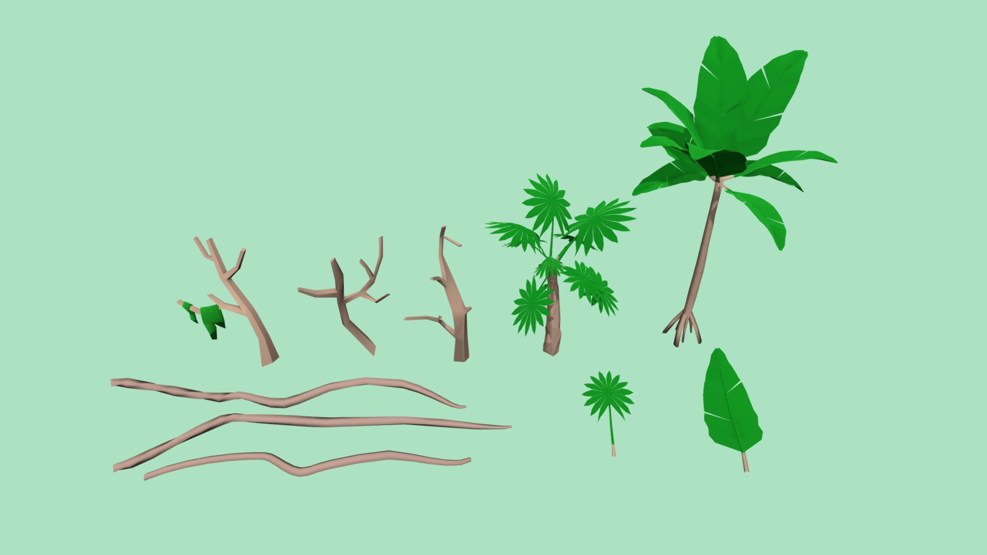 Poly Jungle 3d model