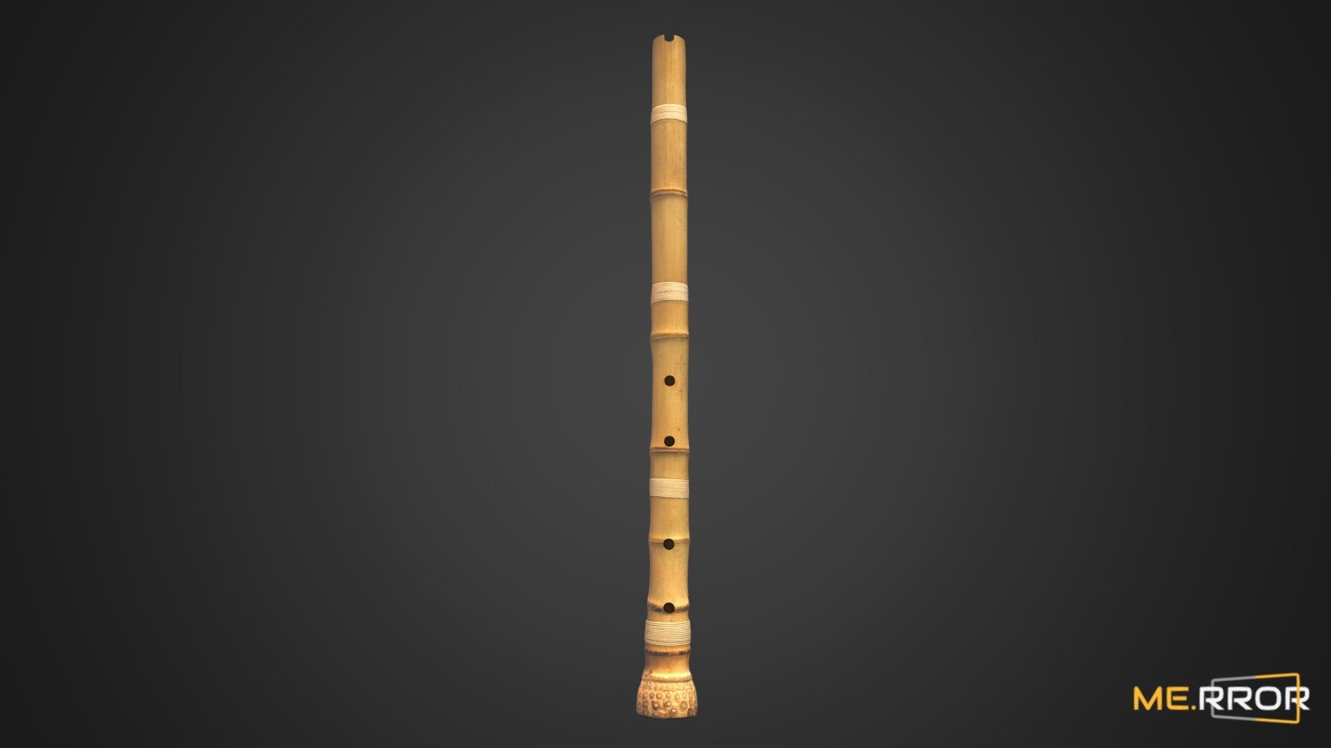 [Game-Ready] Korean traditional instrument danso 3d model