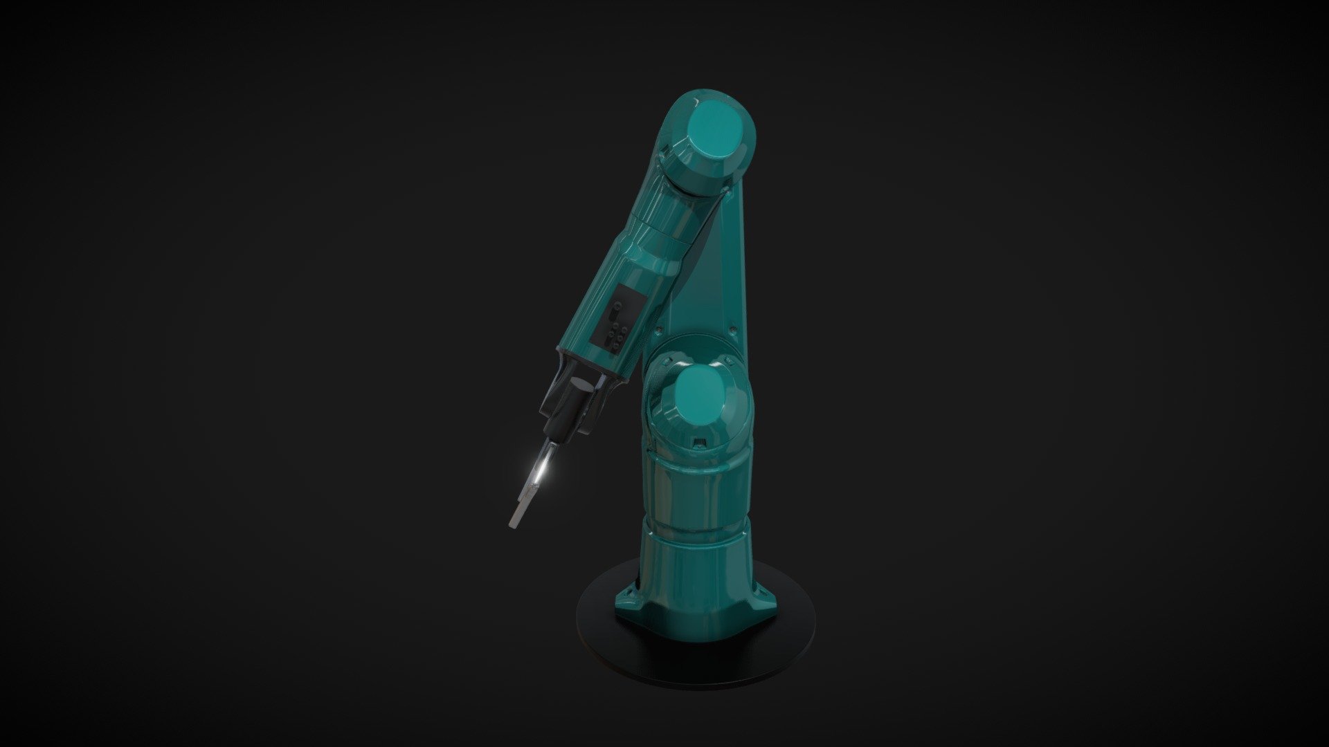 Industrial robot arm 3d model