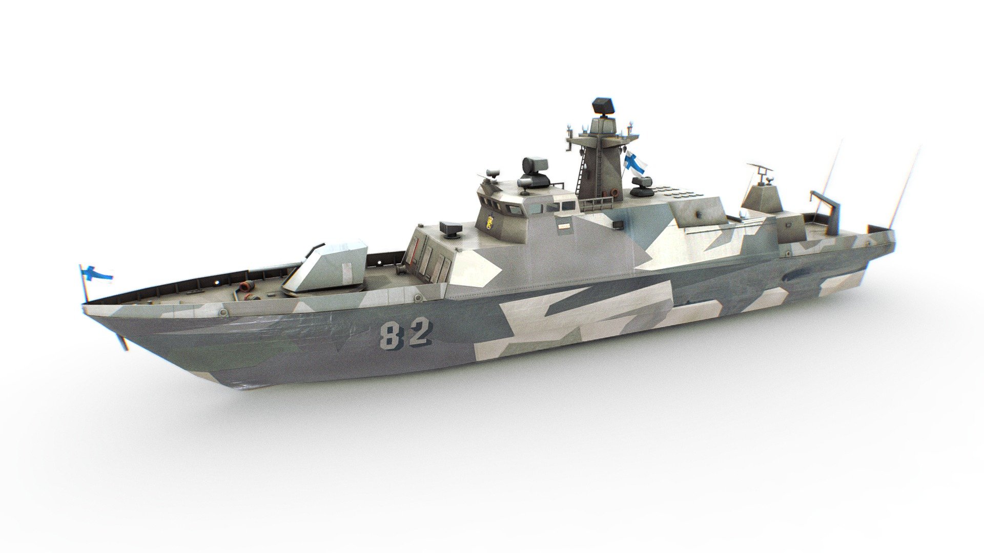 Hamina missile boat 3d model