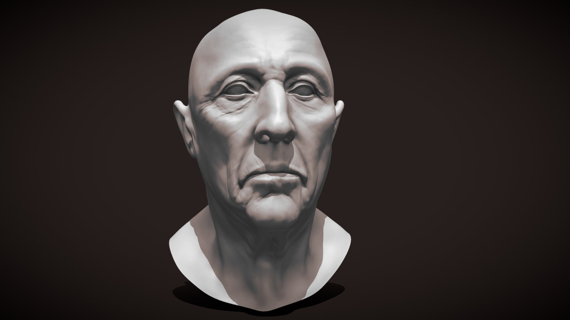 Old Man Sketch 3d model