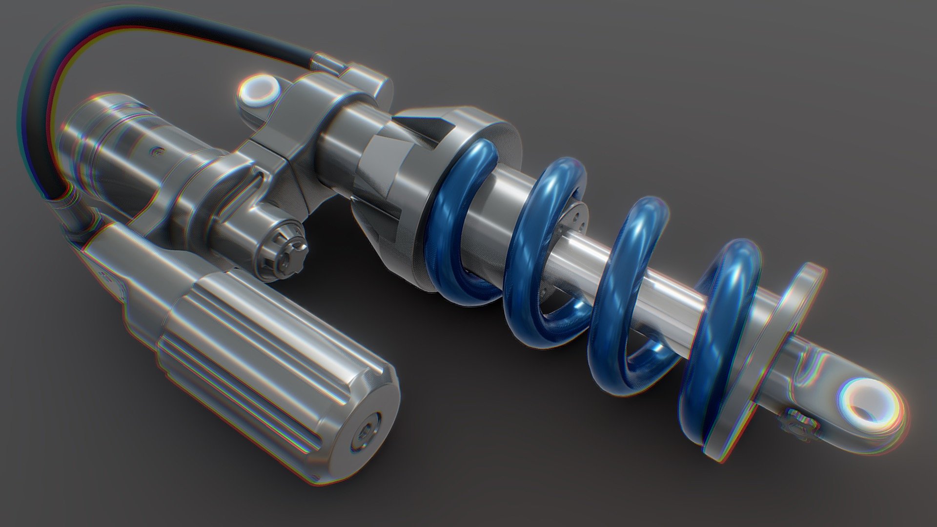 Shock absorber, Damper 3d model