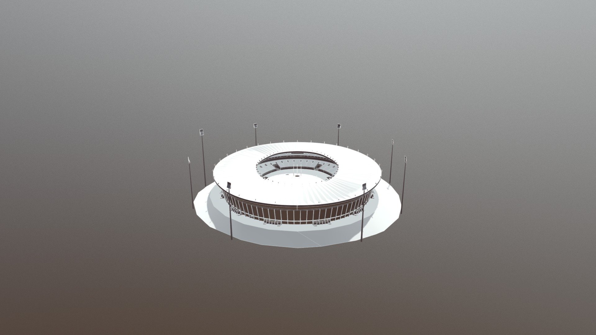 Gelora Bung Karno Stadium 3d model