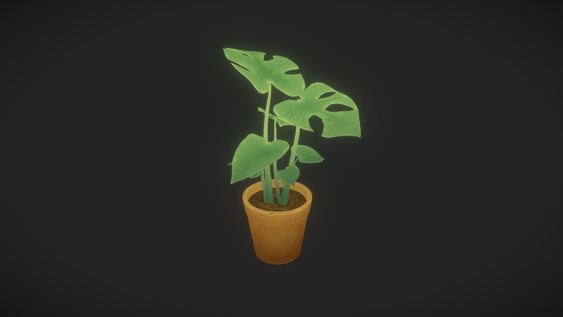 Stylized Monstera 3d model