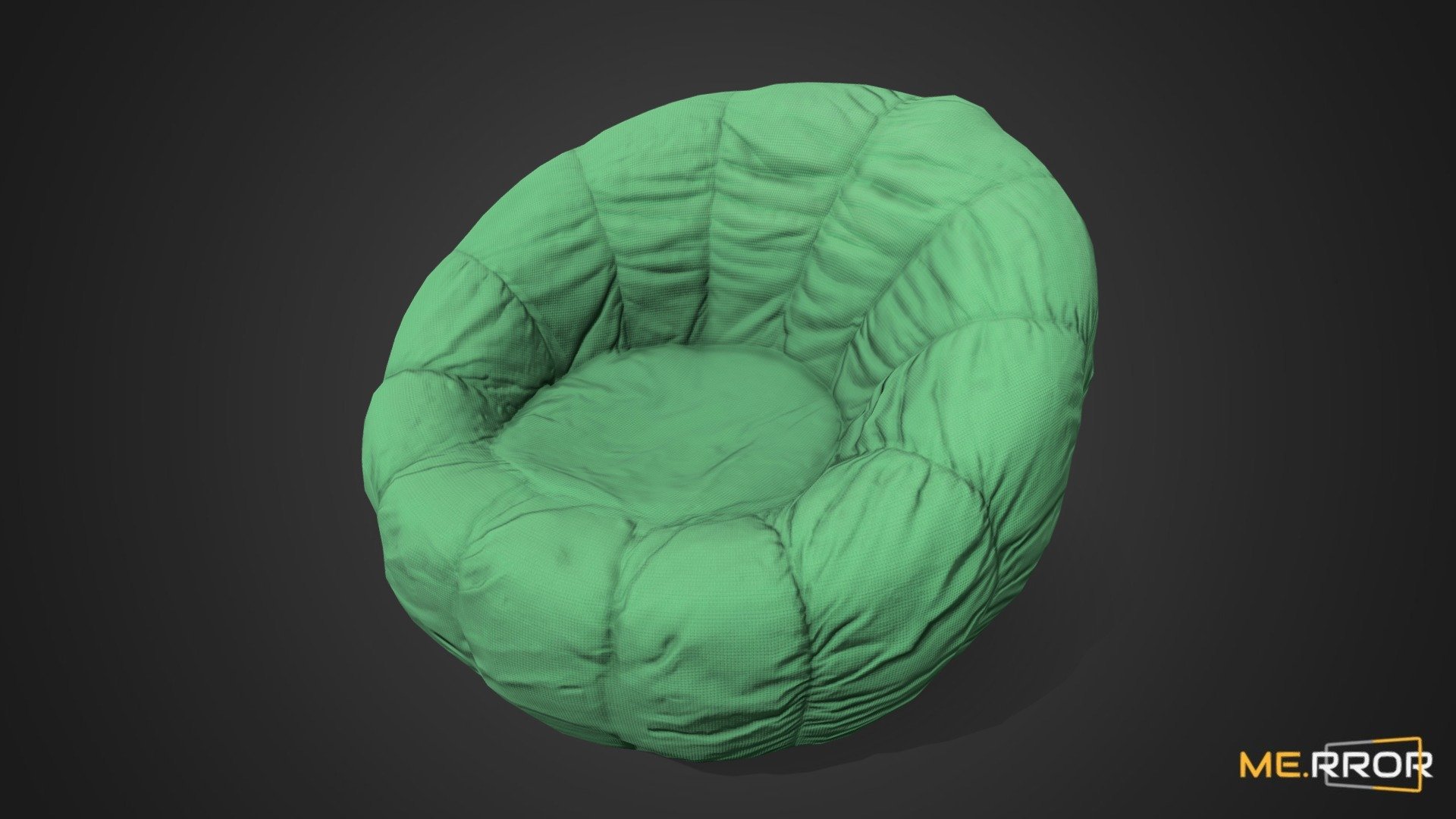 [Game-Ready] Green Bean Bag 3d model