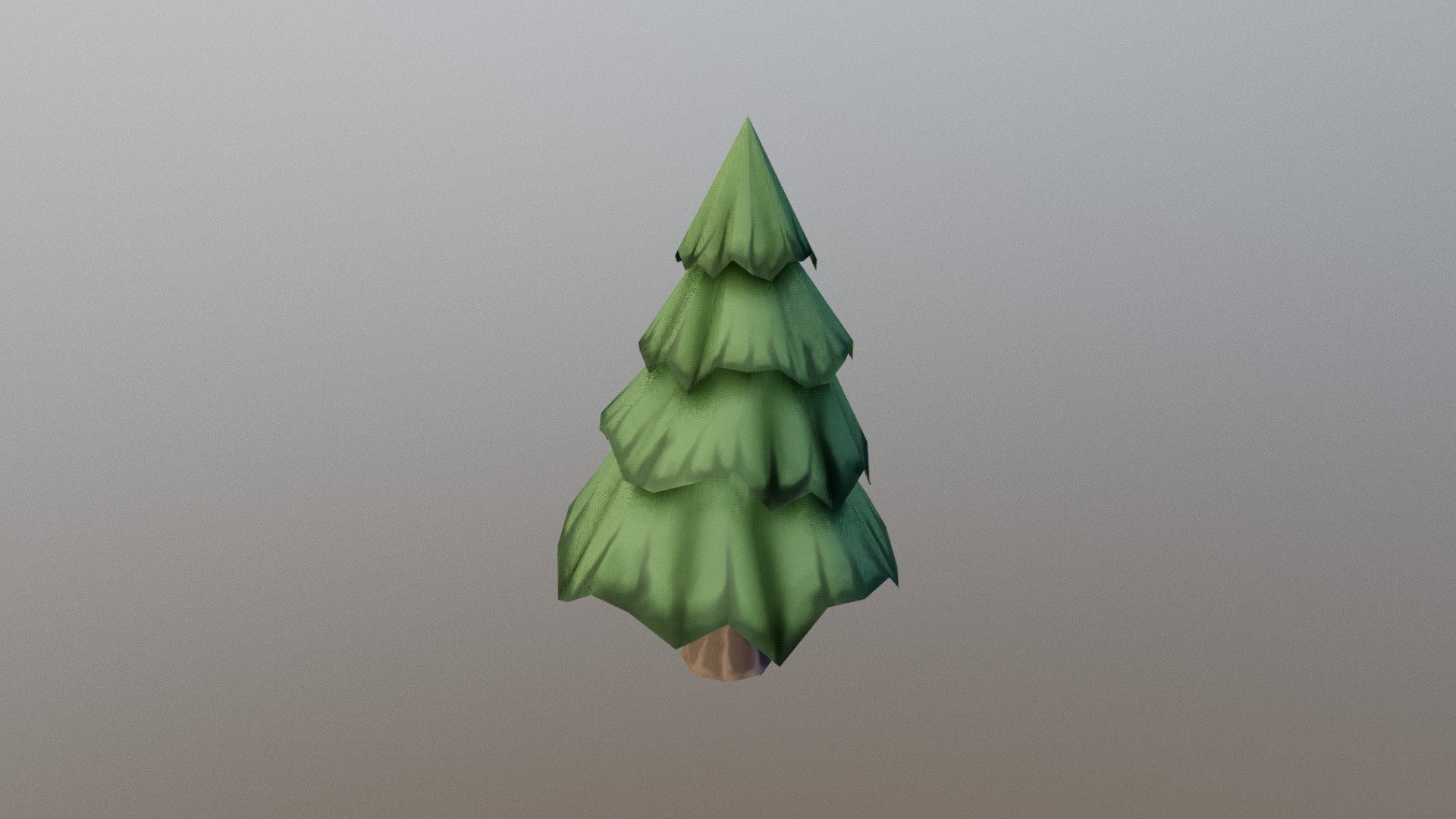 Stylized Painted Tree 3d model