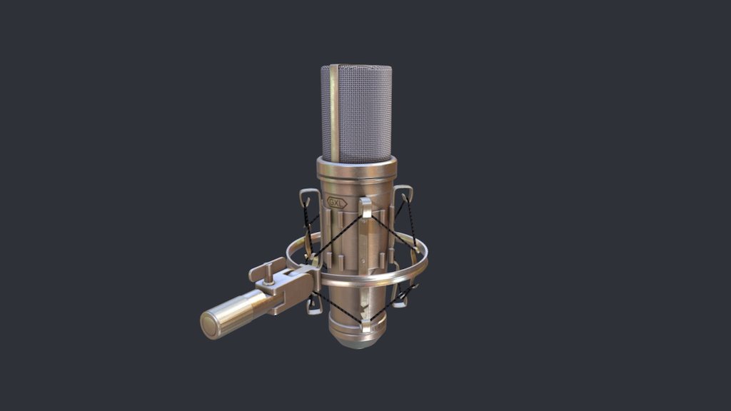 Microphone GXL 066 Bafhcteks 3d model