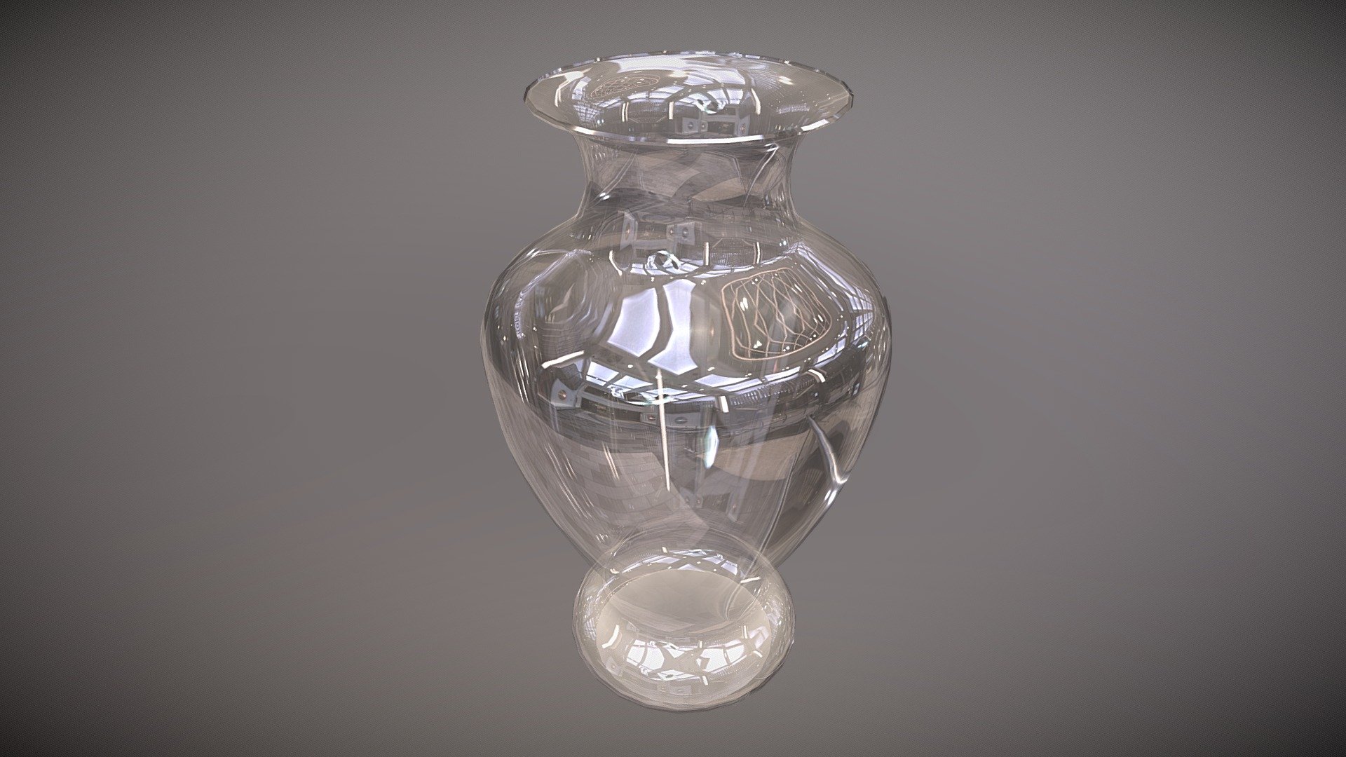 Simple Glass Vase 3d model