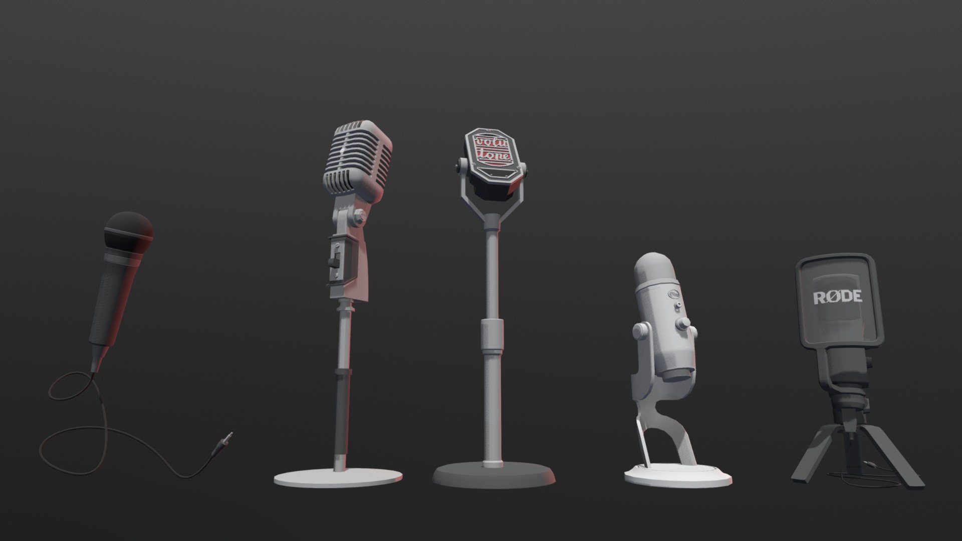 Microphones_DRAFT 3d model