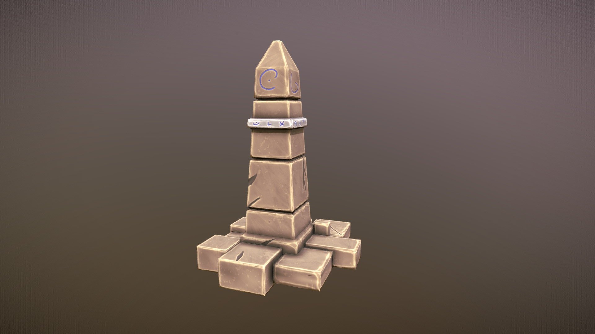 Stylized Egypt Obelisk 3d model