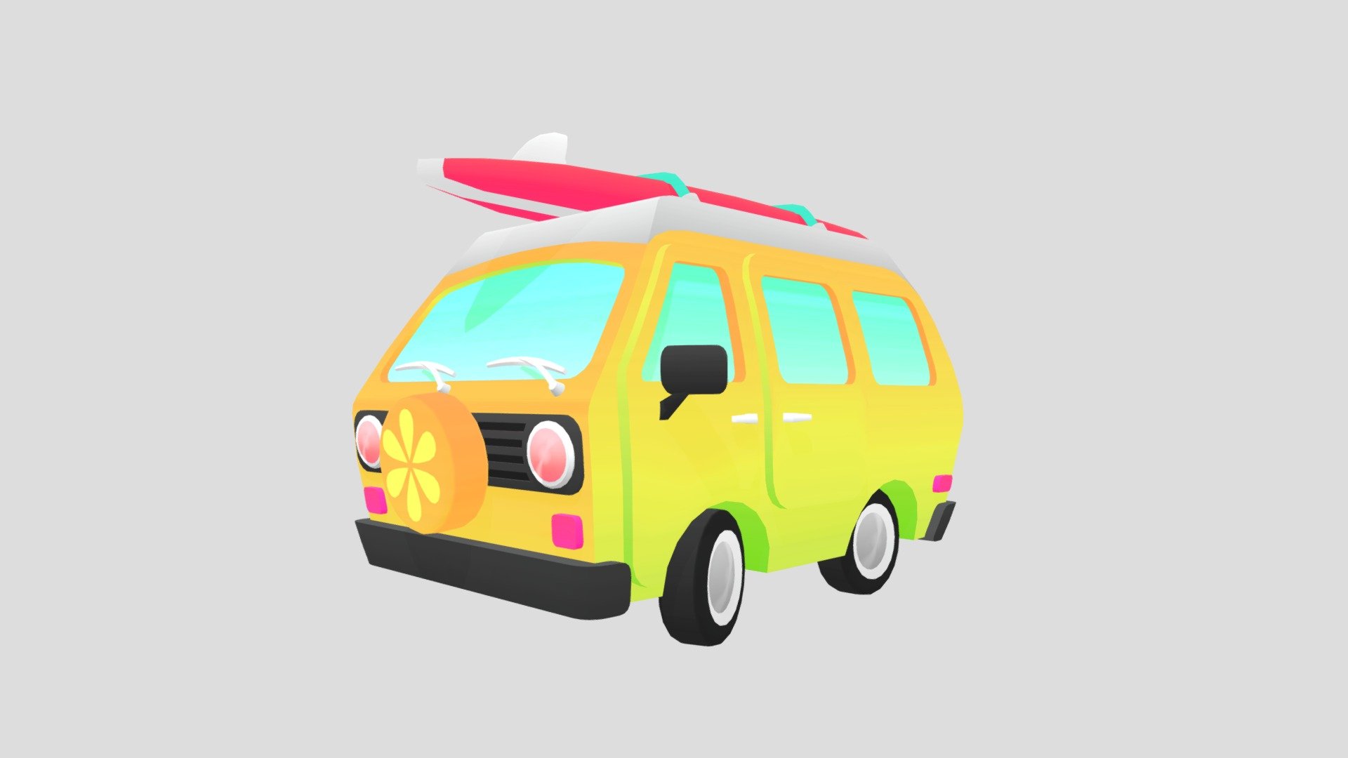 Party Van 3d model