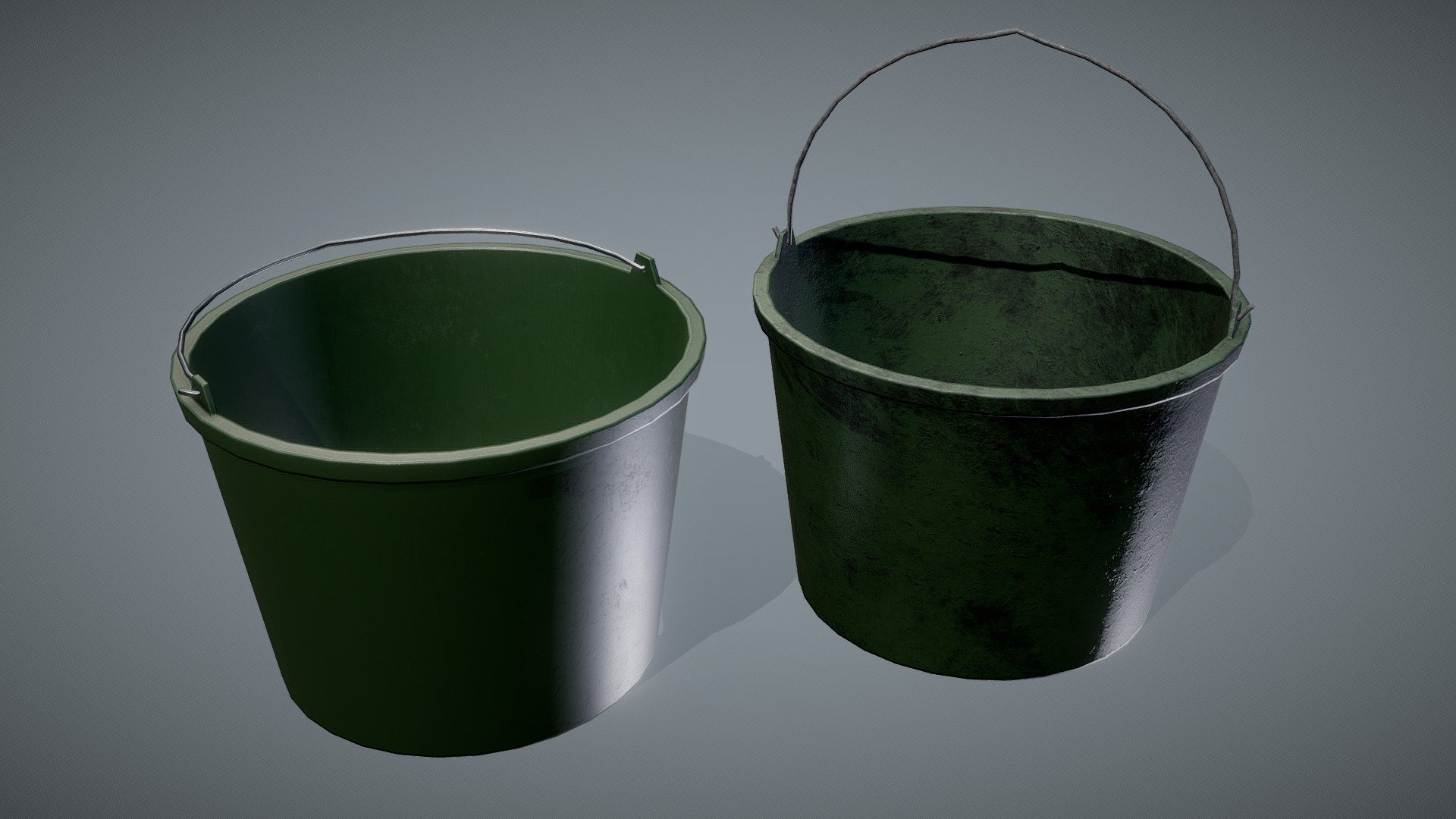 Plastic Garden Bucket 3d model