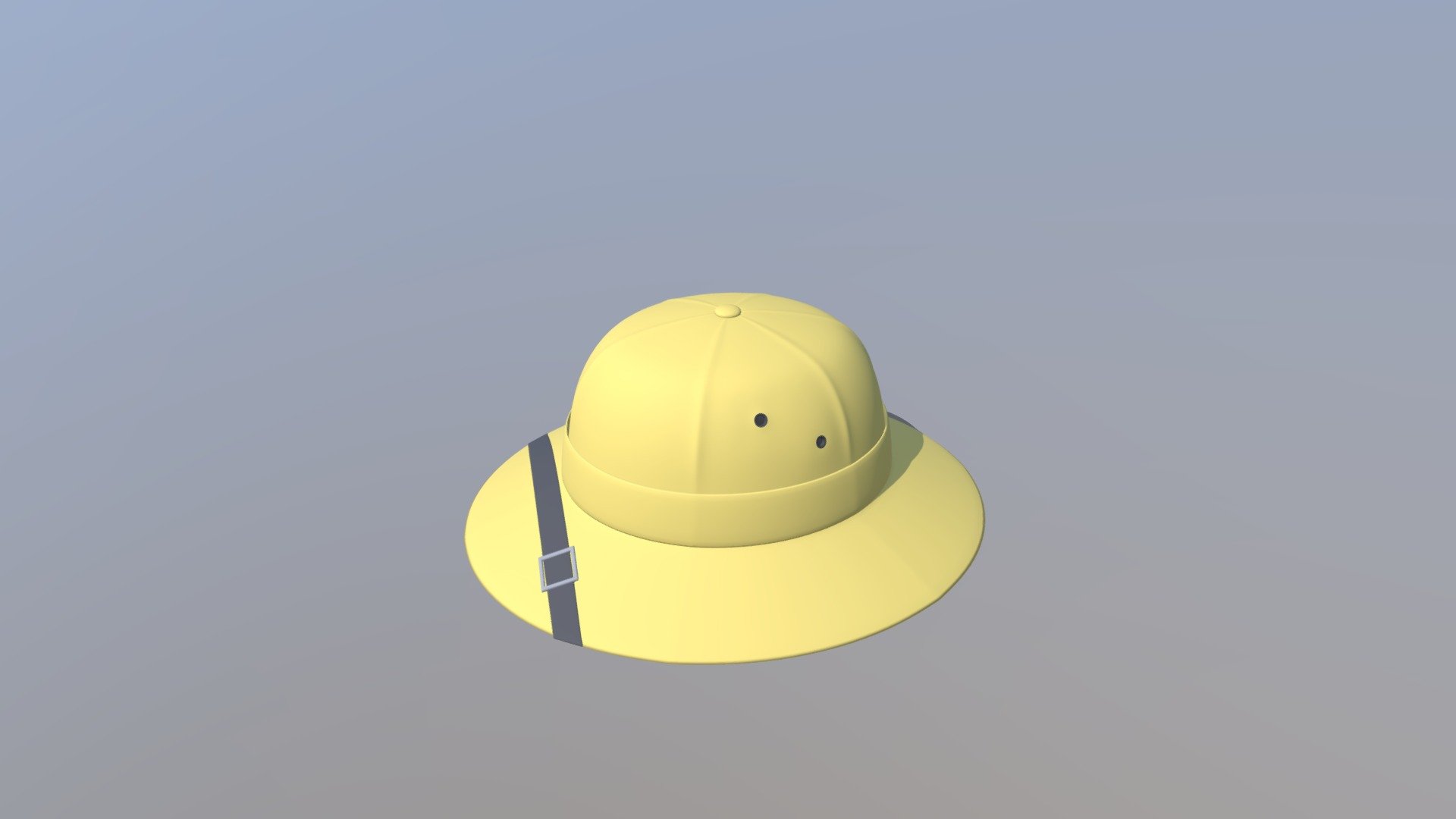 Cartoon Adventure Safari Hat 3d model