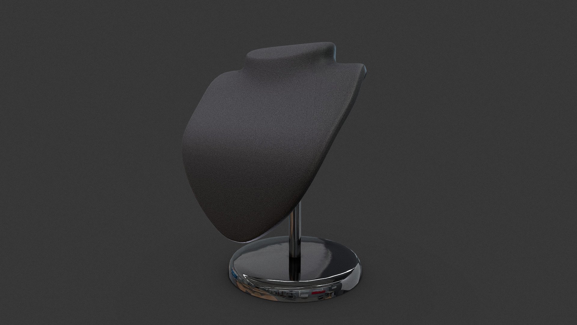 Necklace Jewellery Display Bust 3d model