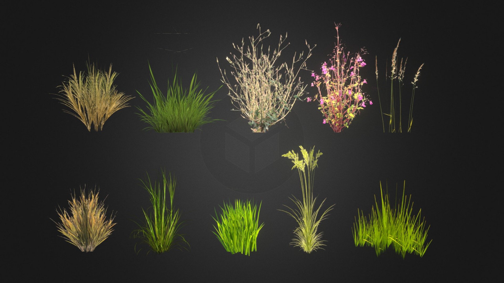 Grass pack 3d model