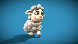 cartoon little sheep