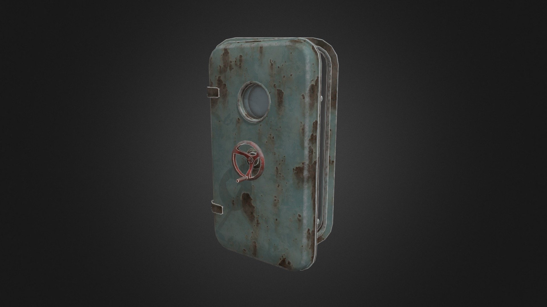 Metal door bunker 3d model