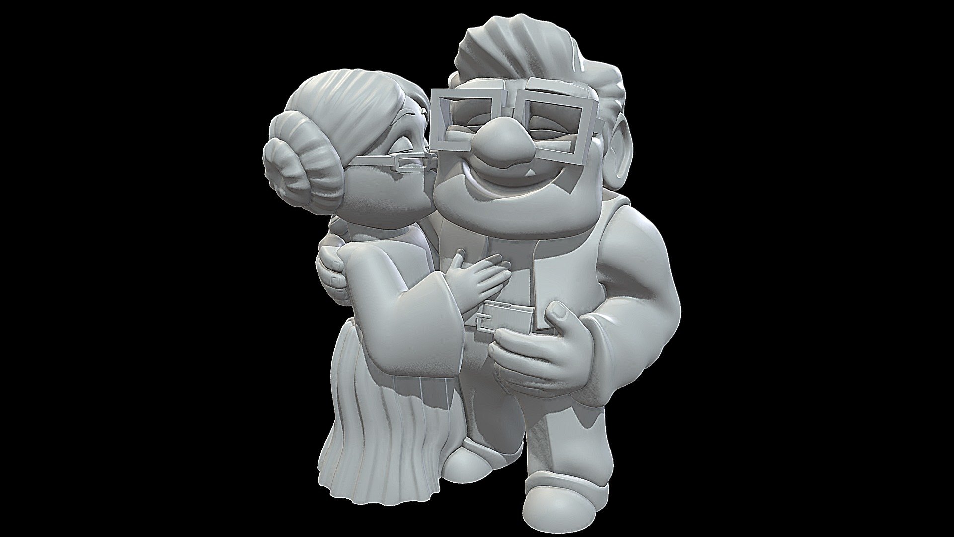 Carl and Ellie Fredricksen 3d model