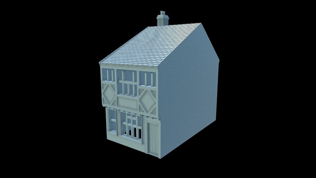 RMS-35 Building for 28mm wargames 3d model