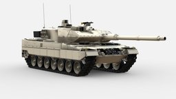 3d Model TANK LEOPARD 2 A6