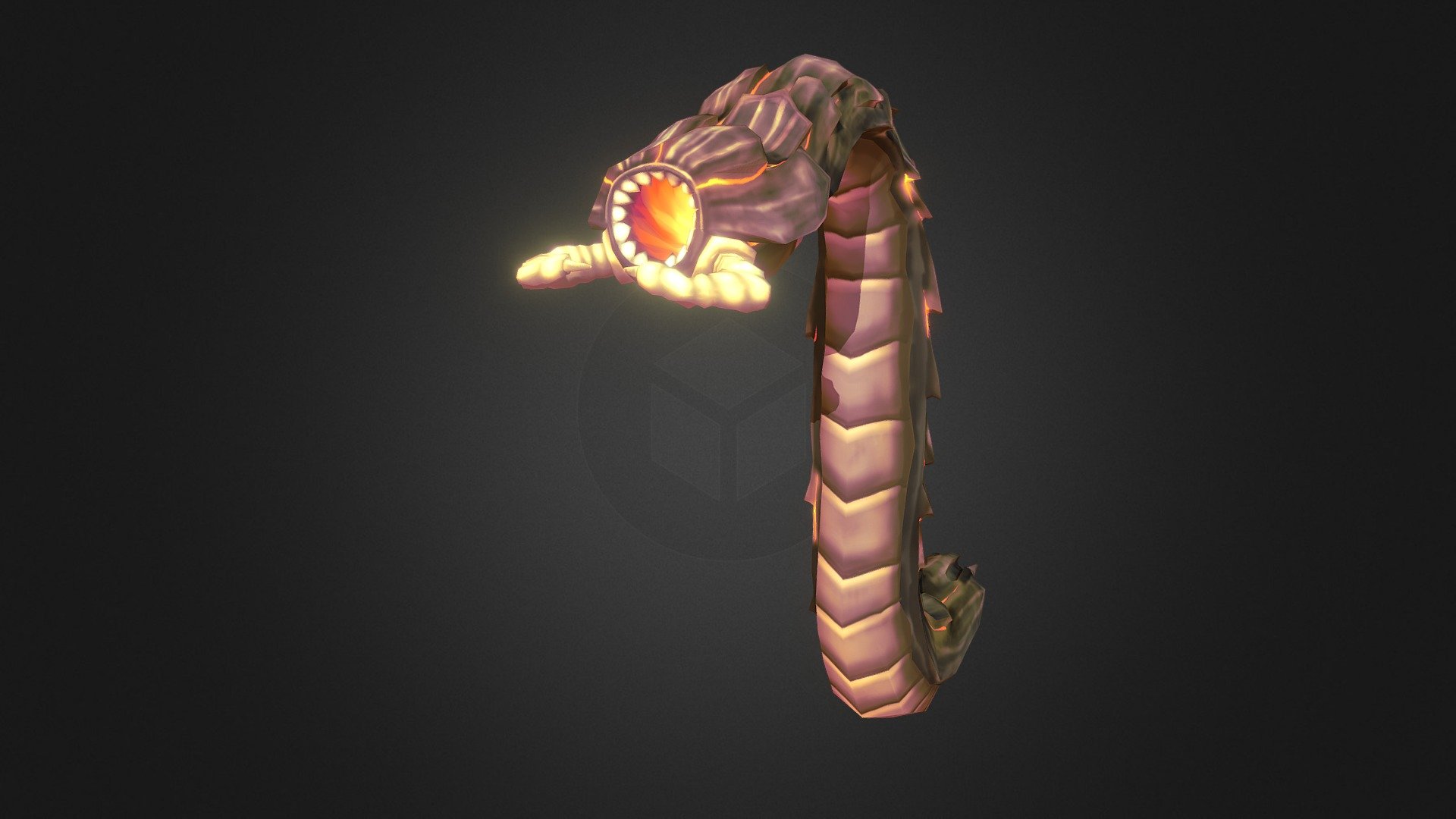 Lava Worm 3d model