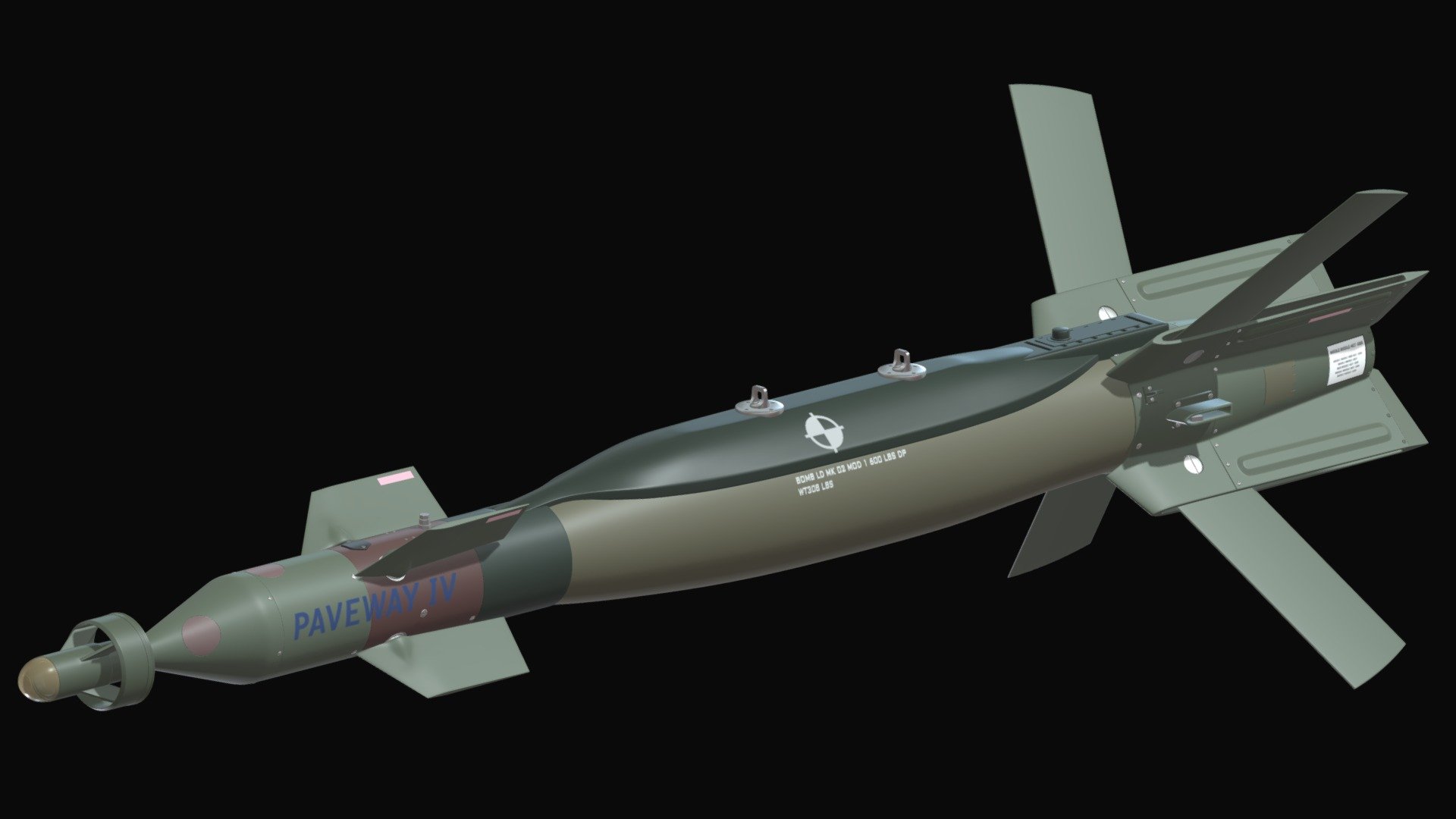 Paveway IV LGB (FBX) 3d model