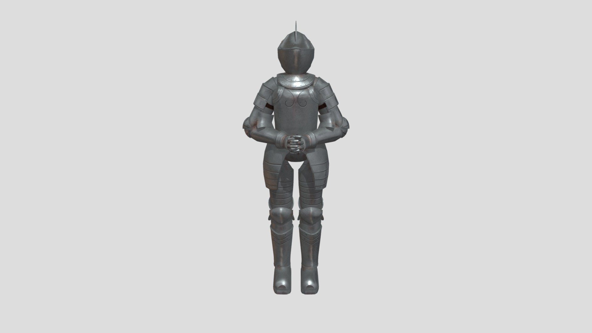 Medieval armor stand 3d model