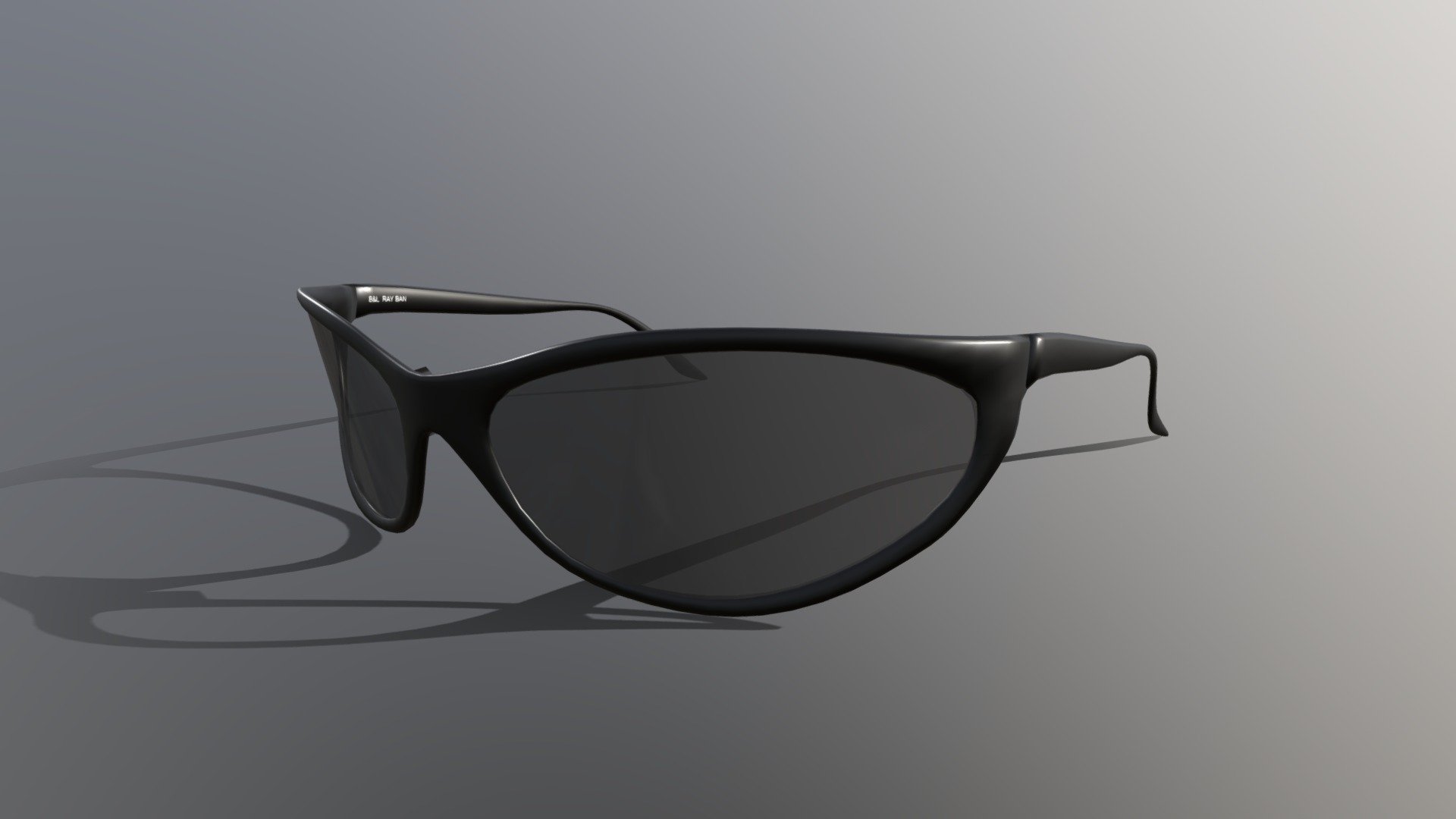 3D Sunglasses made using Blender 3d model