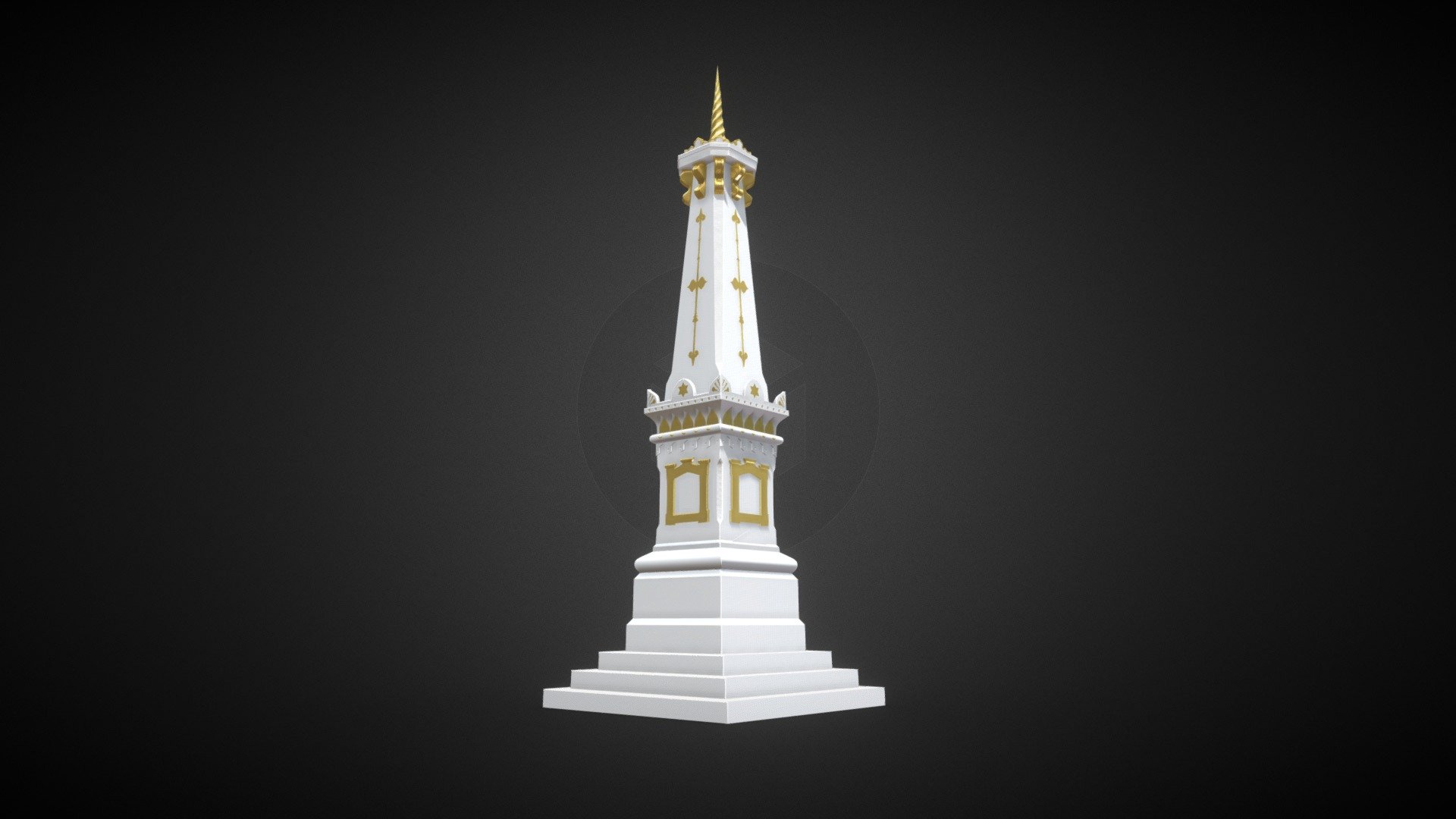 Indonesian Jogja Monument 3d model