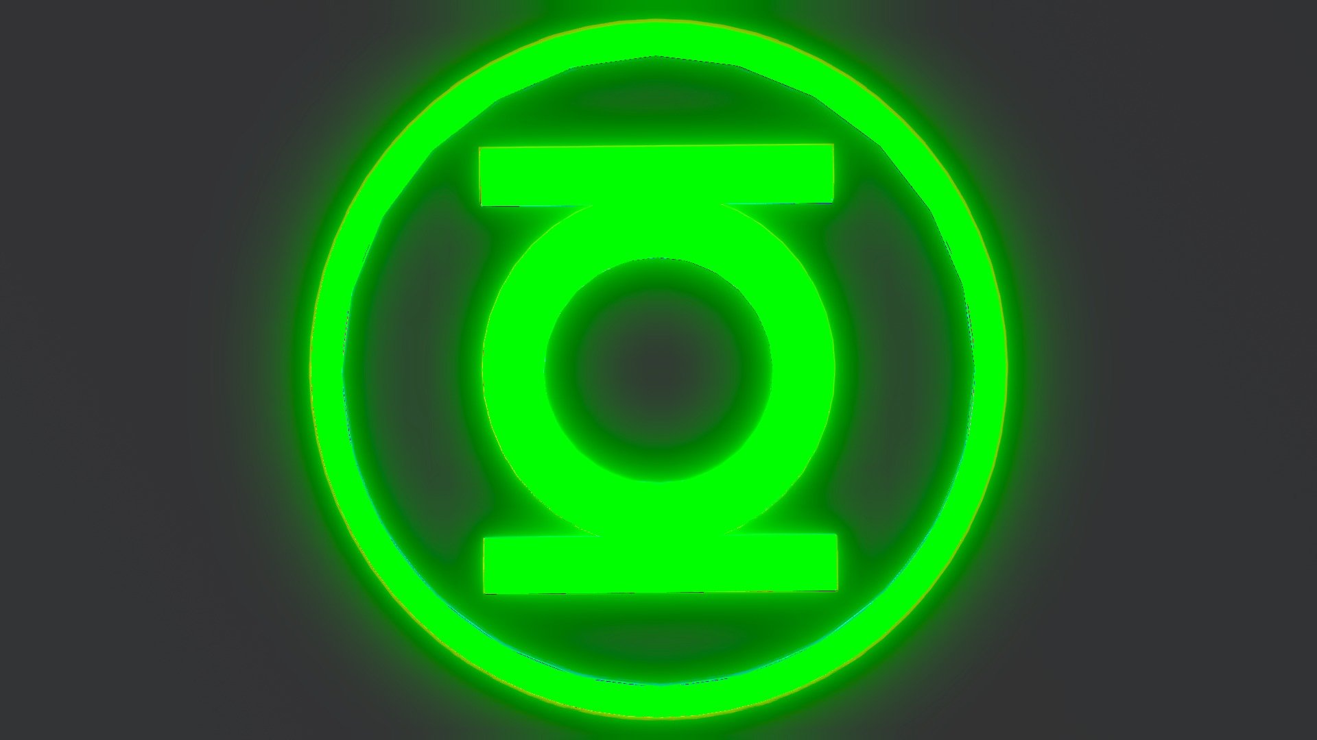 Green Lantern Symbol 3d model