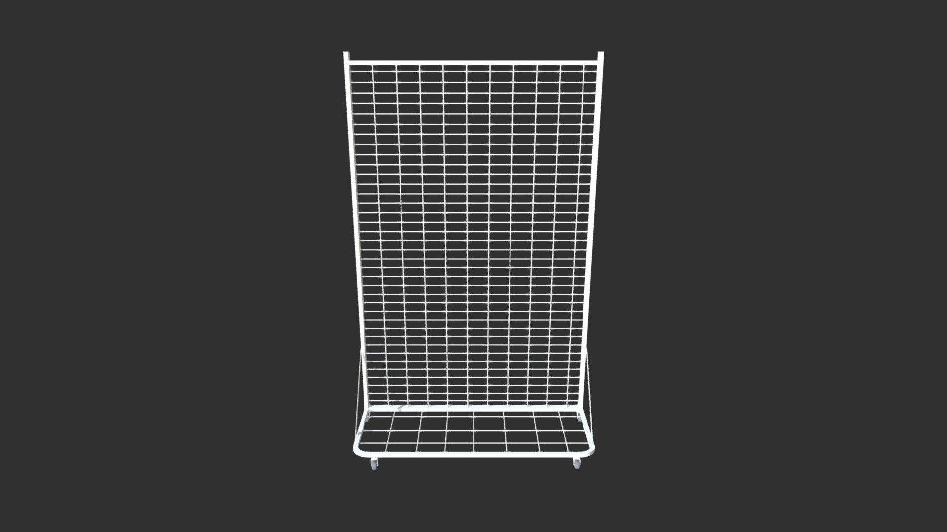 Single sided Grid display stand 3d model