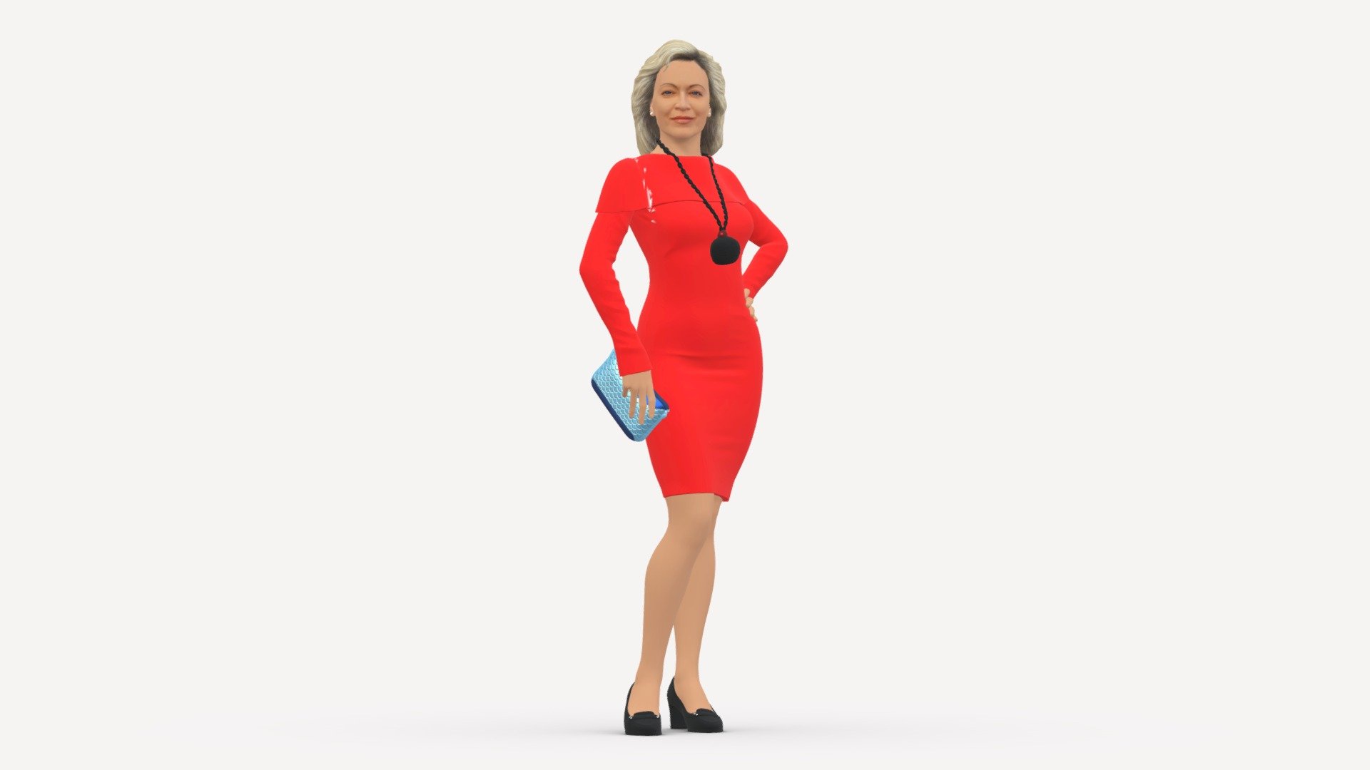 lady in red 1101 3d model