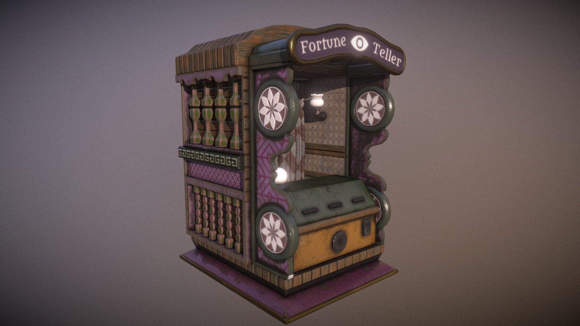 The Booth of Fortune 3d model