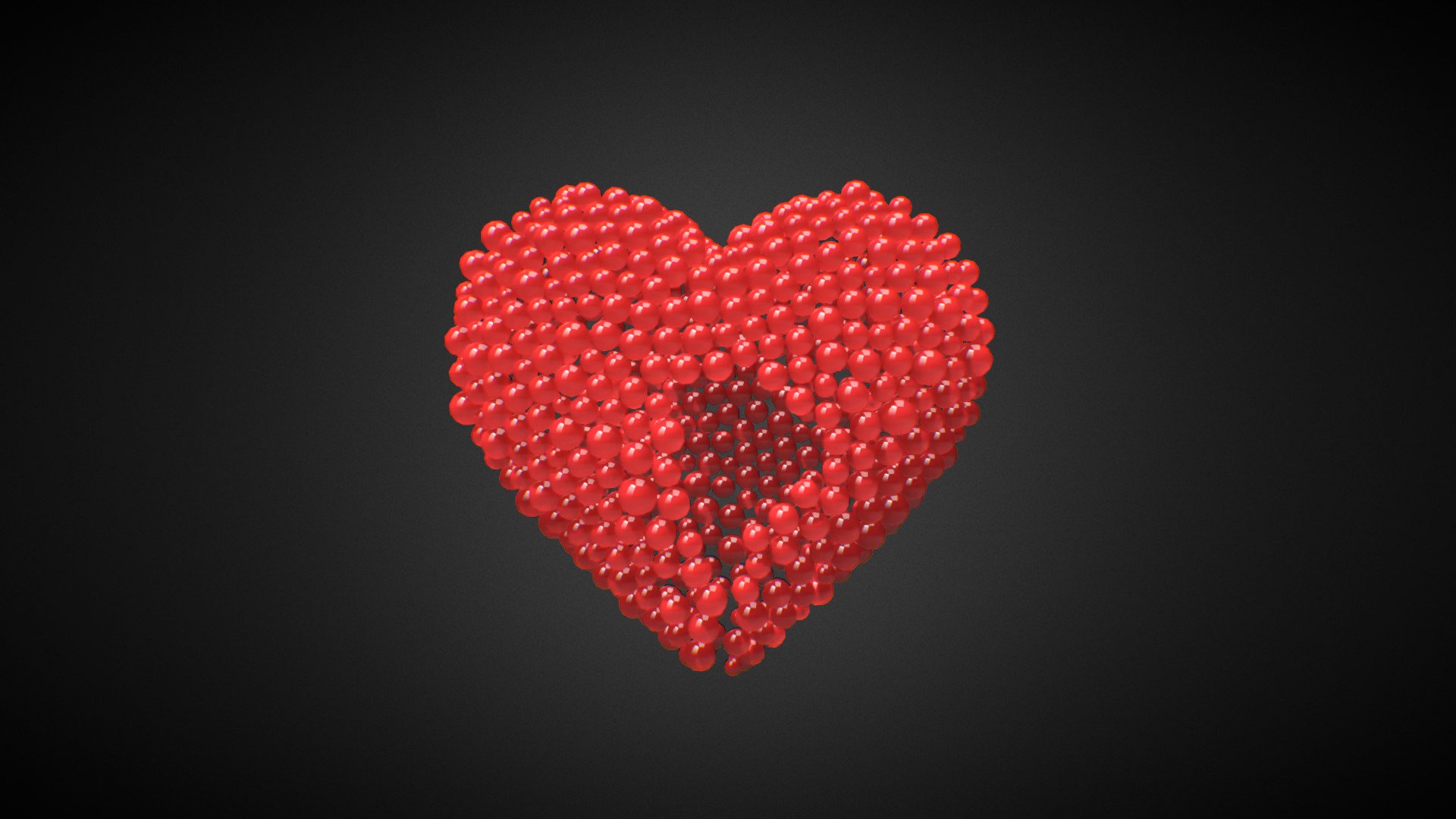 Beating Heart shape 3d model