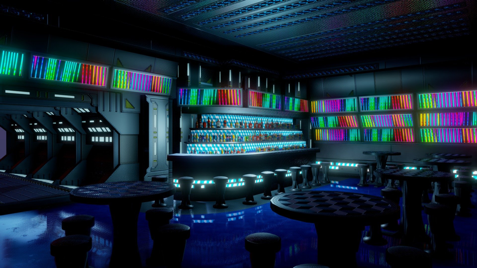 Starship Bar 3d model