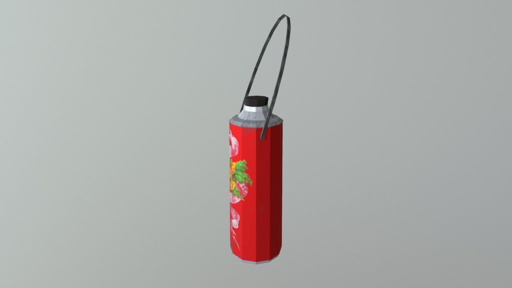 Vietnamese Retro Thermos 3d model