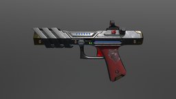 SciFi Pulse Laser HandGun