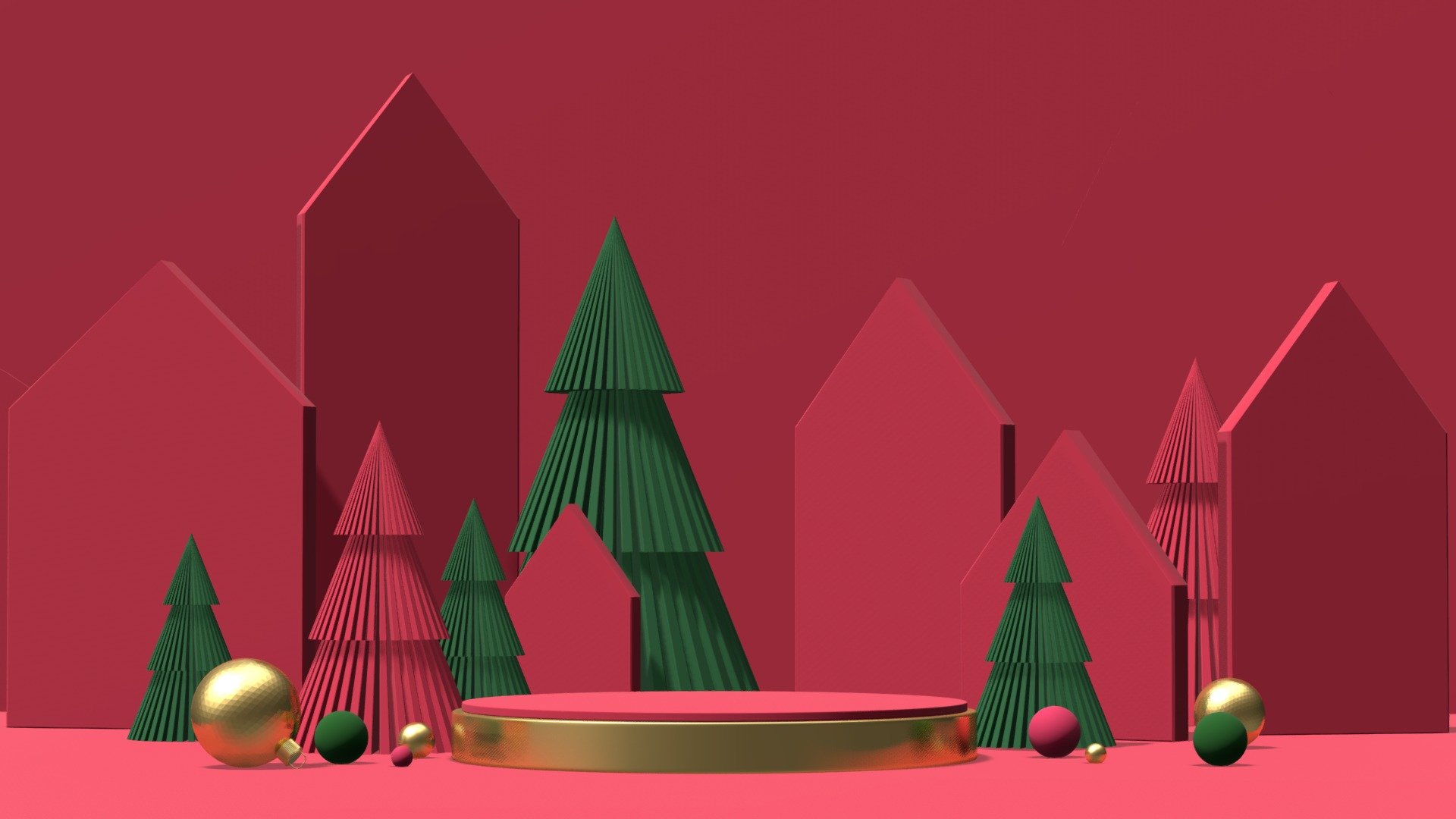 DISPLAY MOCKUP CHRISTMAS_NO 1 3d model