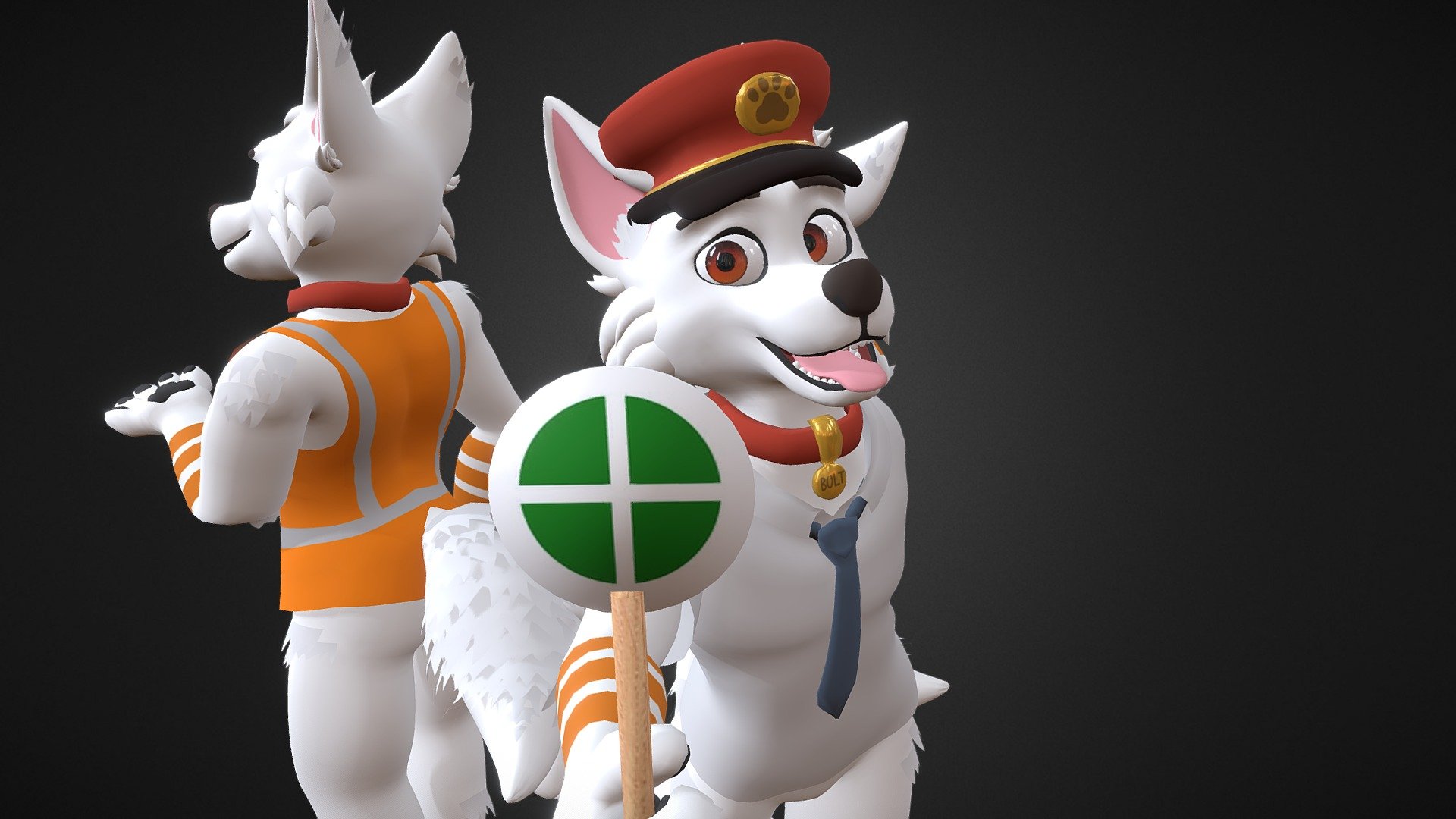 Bolt the Railway Dog 3d model