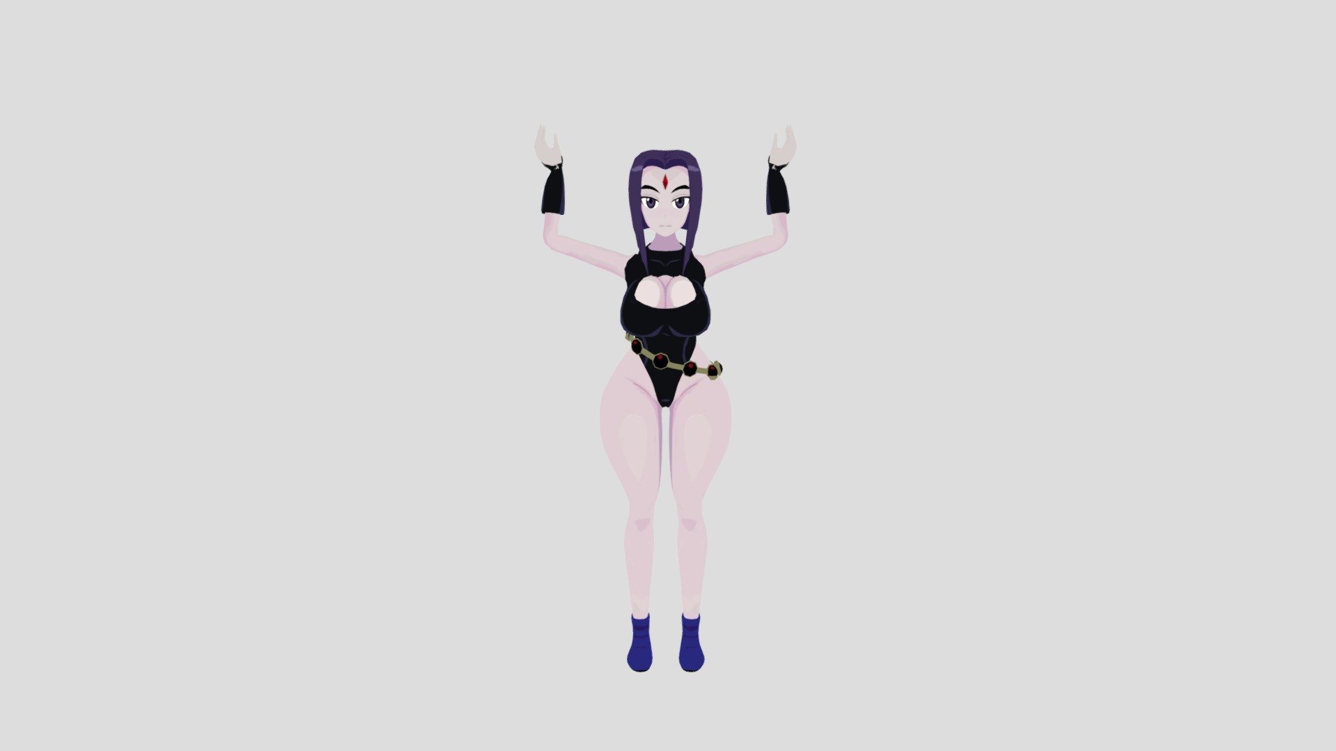 raven_paint_dance 3d model