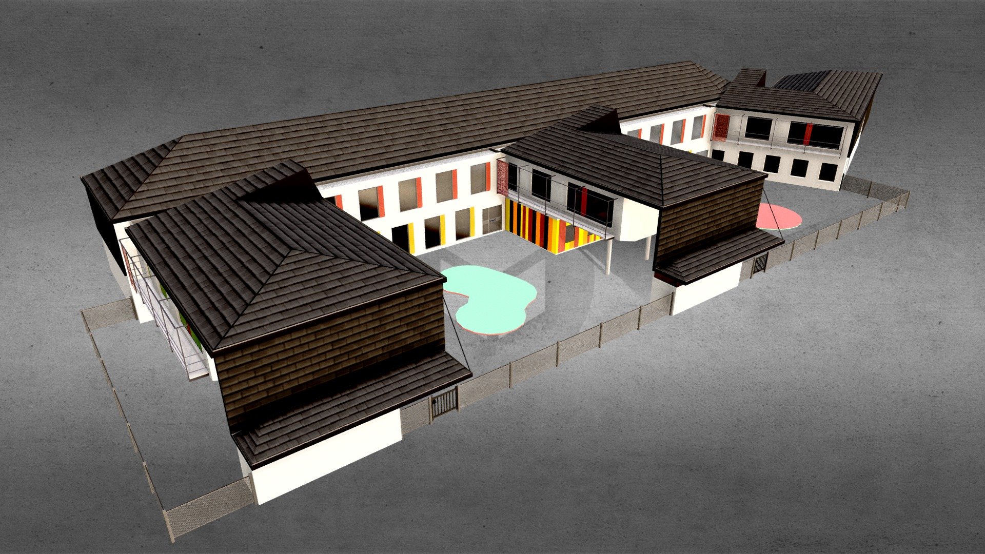 Elementary School 3d model