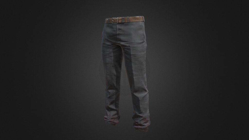 Slacks (Black) | PUBG 3d model