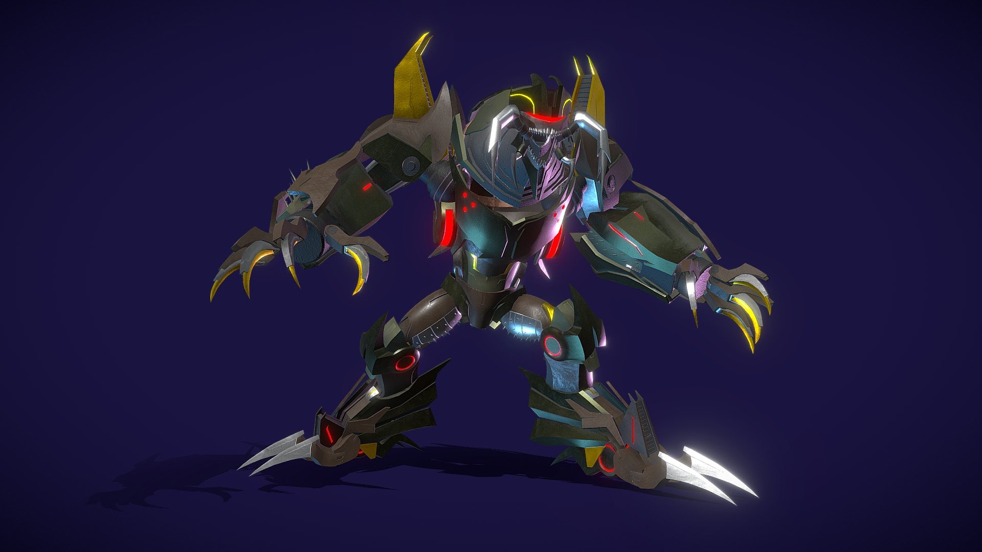 Insecticon Transformers Prime Rig 3d model