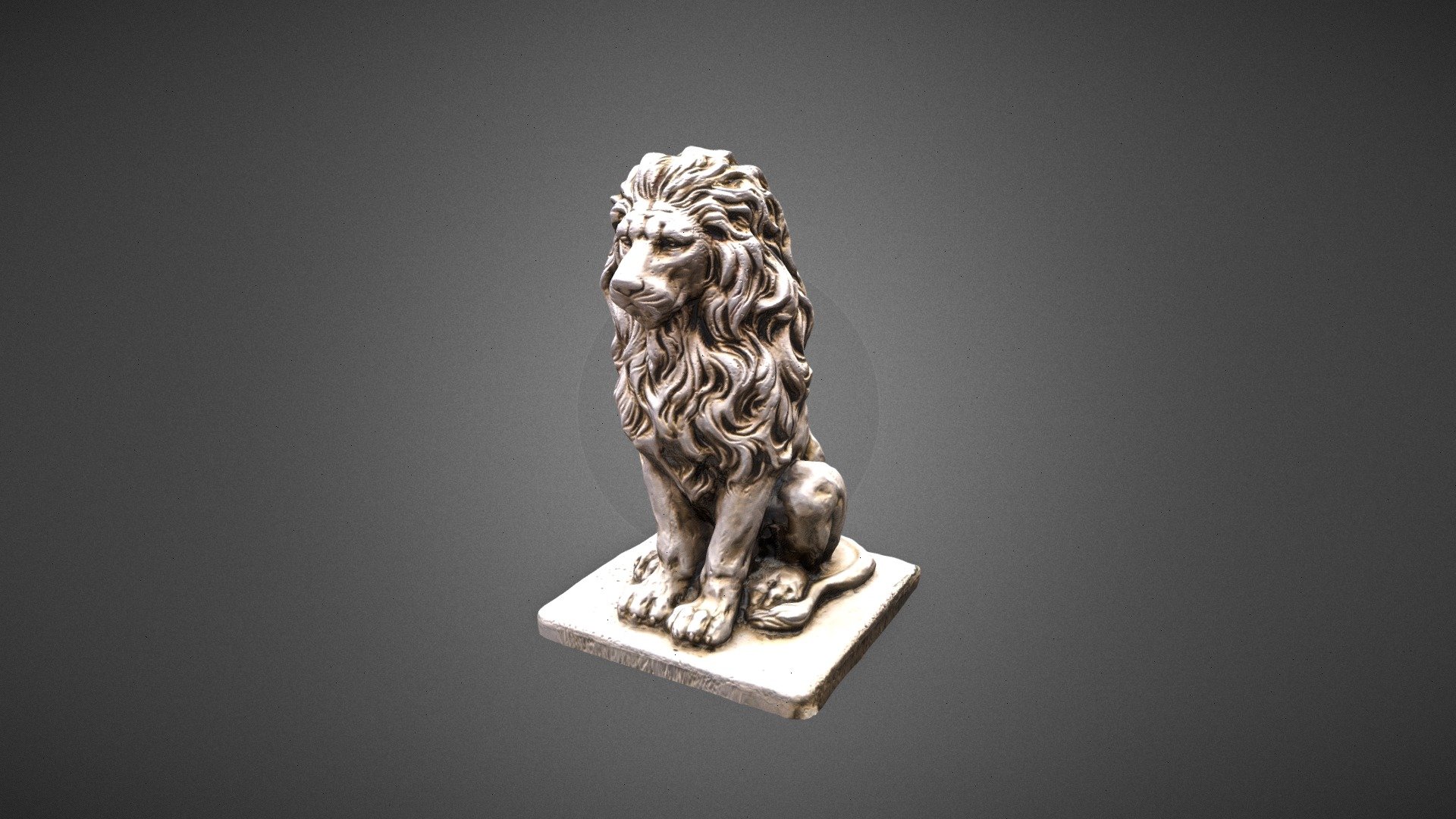 Lion Statue 3d model