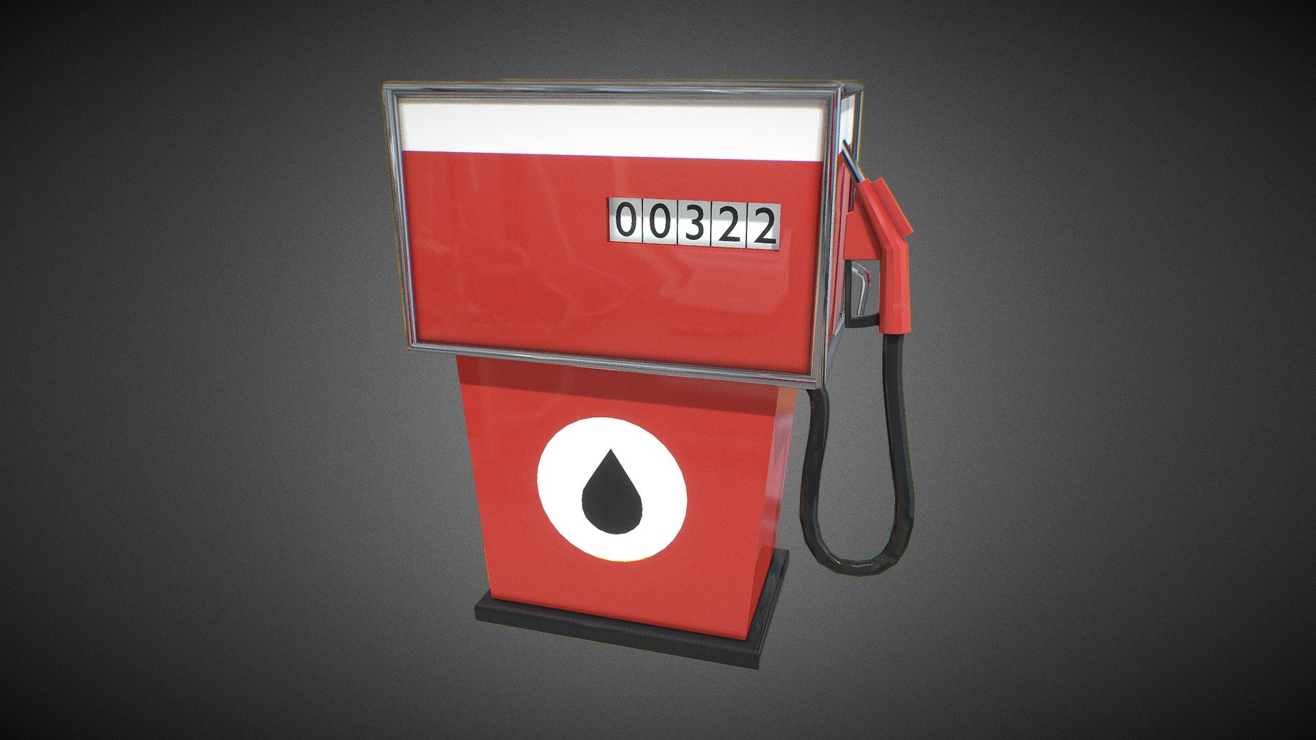 Gas Pump Emoji 3d model