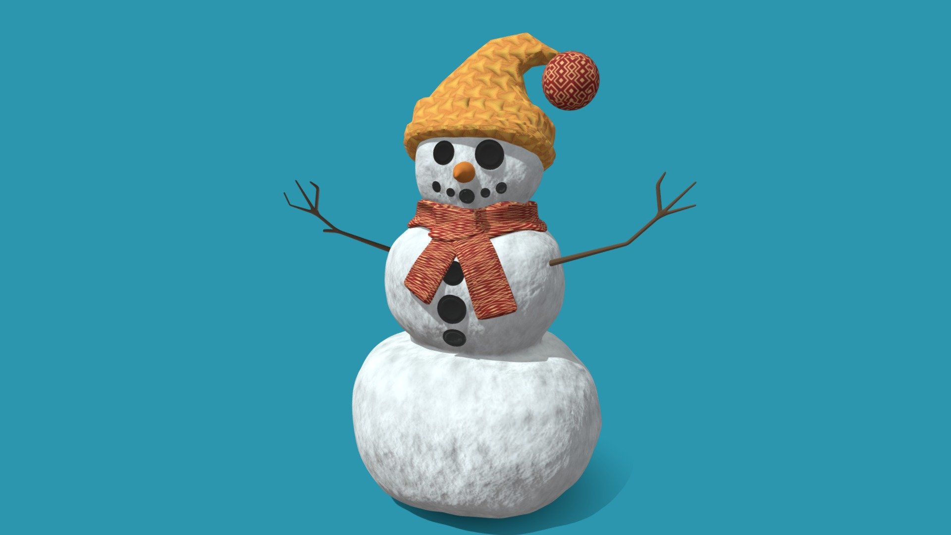 Snowman 3d model