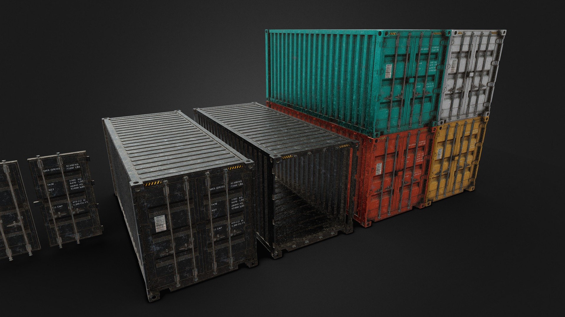 Container Ships 3d model