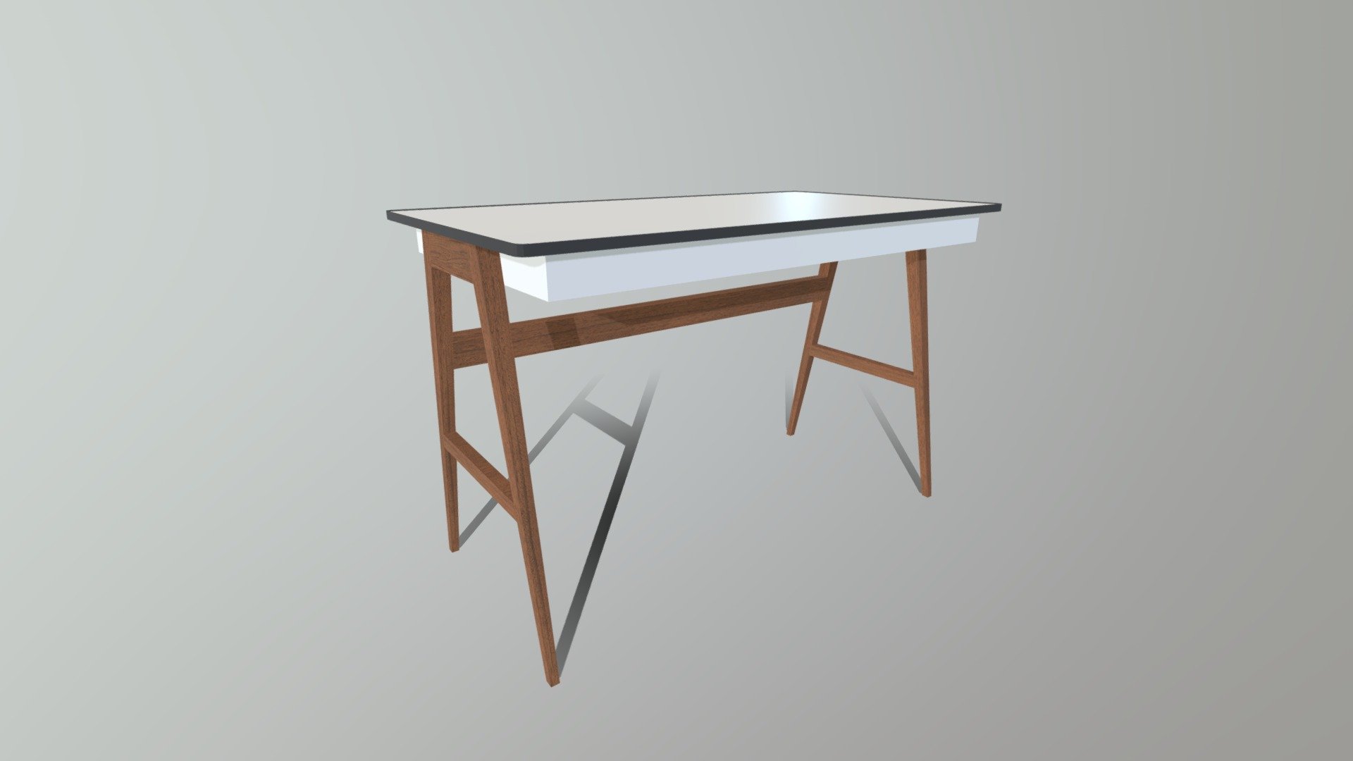 Office Table S1M1 3d model